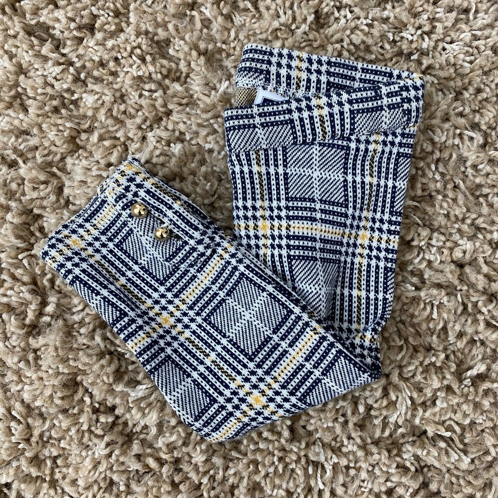 Janie and Jack Plaid Leggings 12-18 Months